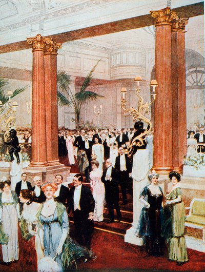 Arrivée pour le souper au Savoy en 1912 - English School