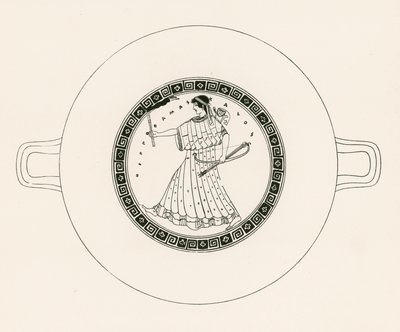 Artémis avec un arc, une flèche et une torche (gravure) - English School