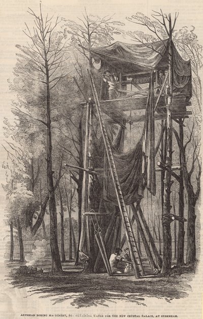 Machinerie de forage artésien pour obtenir de l