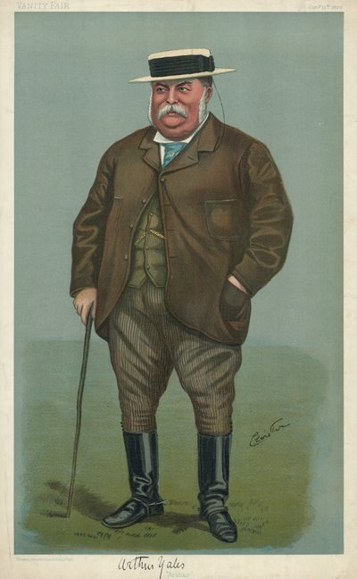 Arthur Yates, Arthur, 11 janvier 1900, caricature de Vanity Fair - English School
