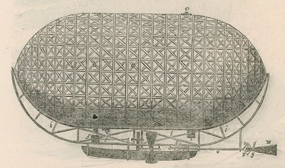 Ascension de la machine aérienne de Bell depuis les jardins de Vauxhall, Londres - English School
