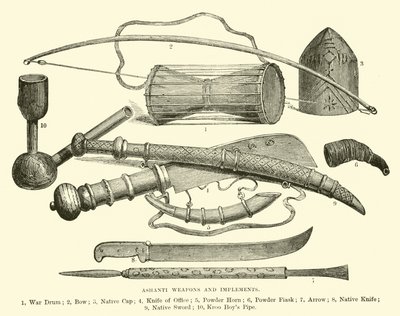 Armes et outils ashanti - English School