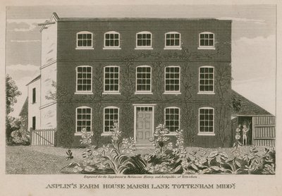 Asplins Farm House, Marsh Lane, Tottenham, Londres - English School