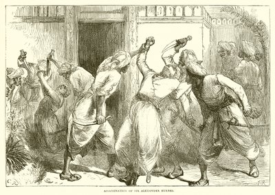 Assassinat de Sir Alexander Burnes - English School