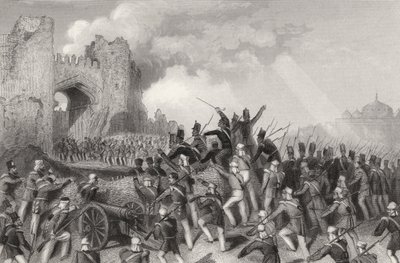 Assaut de Delhi et capture de la porte du Cachemire le 14 septembre 1857, de 