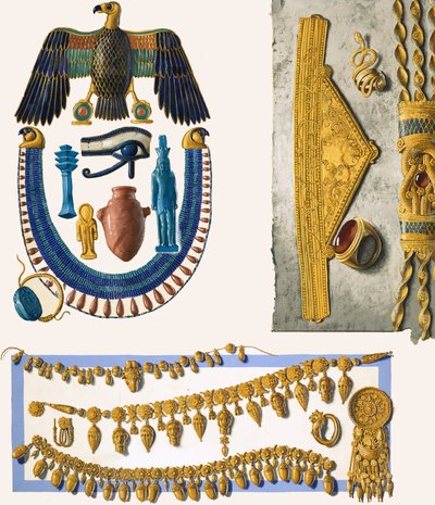 Bijoux égyptiens divers non identifiés - English School