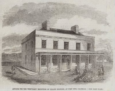 Asile pour la réception temporaire des soldats fous, à Fort Pitt, Chatham - English School