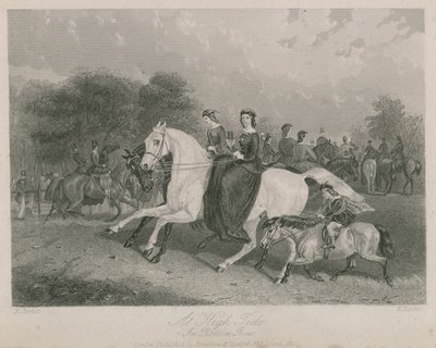 À marée haute à Rotten Row, Hyde Park, Londres - English School