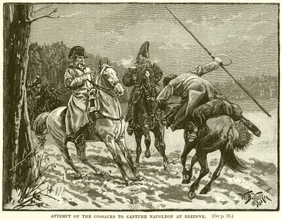 Tentative des cosaques de capturer Napoléon à Brienne - English School