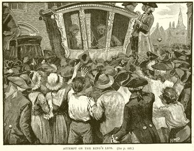 Attentat contre la vie du roi - English School