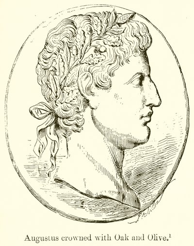 Auguste couronné de chêne et d