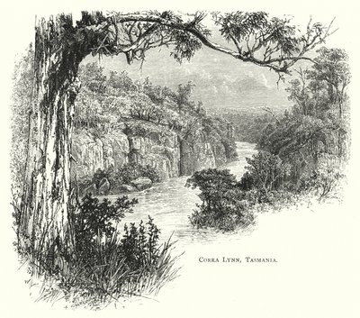 Australie : Corra Lynn, Tasmanie (gravure) - English School