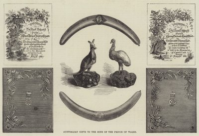 Cadeaux australiens aux fils du prince de Galles - English School