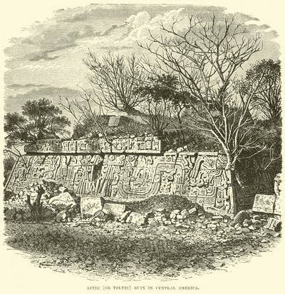 Ruin Aztec (ou Toltec) en Amérique centrale - English School
