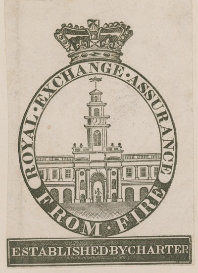 Insigne de la Royal Exchange Assurance contre l