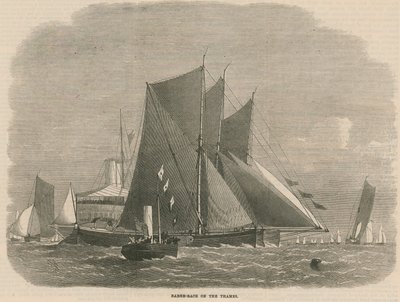Course de barges sur la Tamise - English School