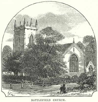 Église du champ de bataille (gravure) - English School