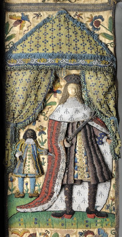 Miroir en perles, vers 1672-79 - English School