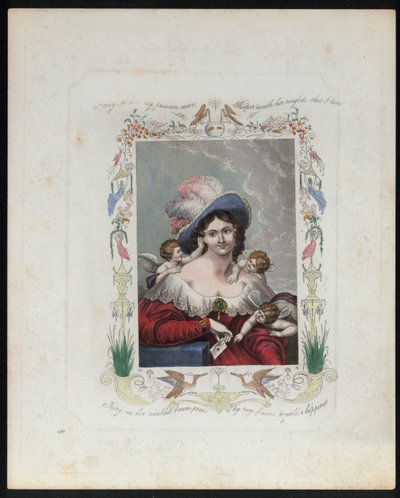 Belle femme entourée de fées - English School