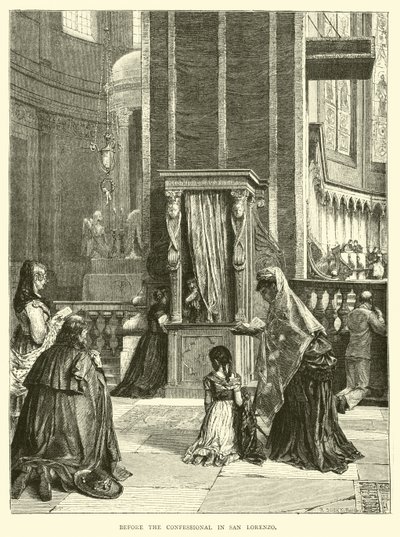 Devant le confessionnal à San Lorenzo - English School