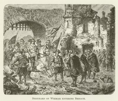Bernhard de Weimar entrant à Brisach - English School