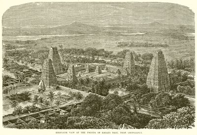 Vue aérienne de la pagode du Nid d