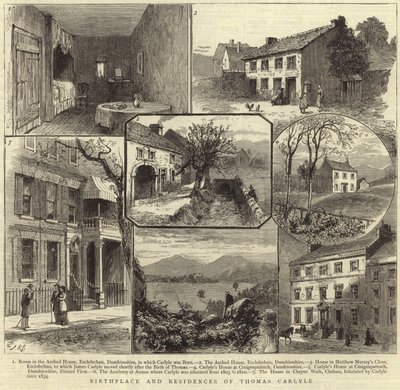 Lieu de naissance et résidences de Thomas Carlyle - English School