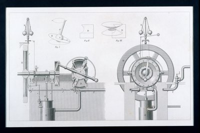 Moteur à vapeur rotatif ou à disque de Bishop, de Cyclopaedia of Useful Arts & Manufactures, édité par Charles Tomlinson, vers 1880 - English School