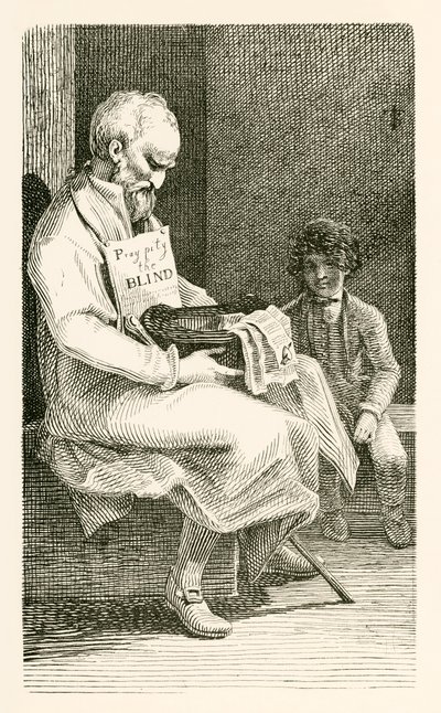 Homme aveugle, qui n