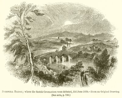 Pont de Bothwell; où les Covenanters écossais furent vaincus, 22 juin 1679 - English School