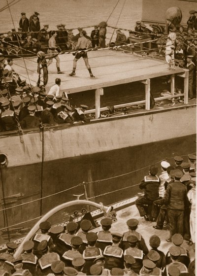Compétition de boxe à bord d
