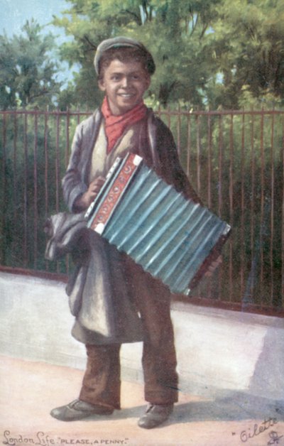 Garçon jouant de l