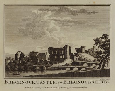 Château de Brecknock, dans le Brecknockshire - English School