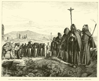 Frères de la Miséricorde portant le corps d