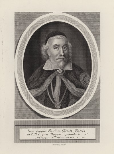 Brian Duppa, évêque de Winchester (gravure) - English School