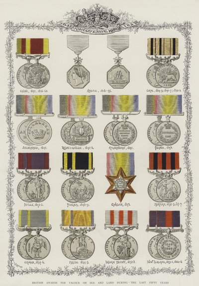Récompenses britanniques pour la bravoure en mer et sur terre au cours des cinquante dernières années - English School
