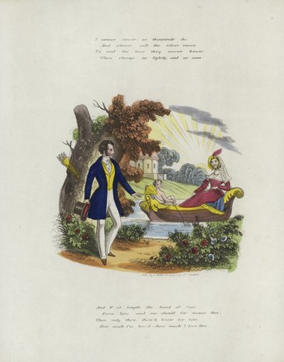 Carte de Saint-Valentin britannique avec une image d