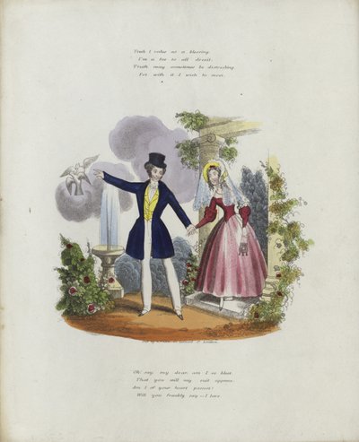 Carte de Saint-Valentin britannique avec une image d