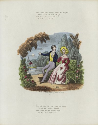 Carte de Saint-Valentin britannique avec une image d