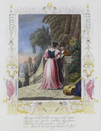 Carte de Saint-Valentin britannique avec une image d