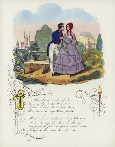 Carte de Saint-Valentin britannique avec une image d