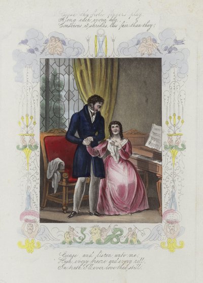 Carte de Saint-Valentin britannique avec une image d