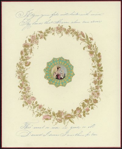 Carte de Saint-Valentin britannique avec une image d