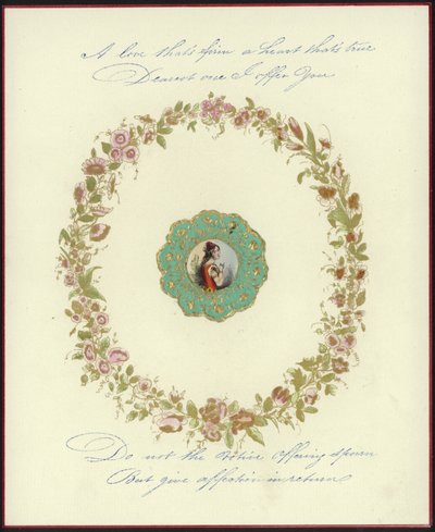 Carte de Saint-Valentin britannique avec une image d