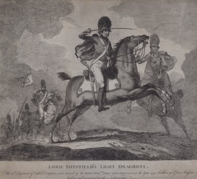 Soldats britanniques du 22e Dragons légers de Lord Sheffield - English School