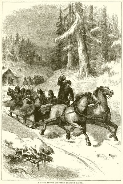 Troupes britanniques transportées à travers le Canada - English School