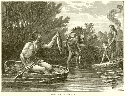 Britons avec coracle - English School