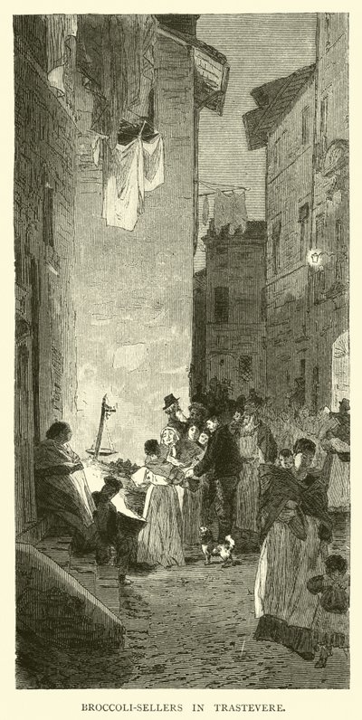 Vendeurs de brocoli à Trastevere - English School