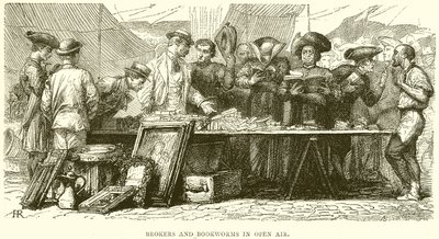 Courtiers et rats de bibliothèque en plein air - English School