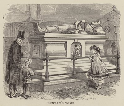 La tombe de Bunyan (gravure) - English School